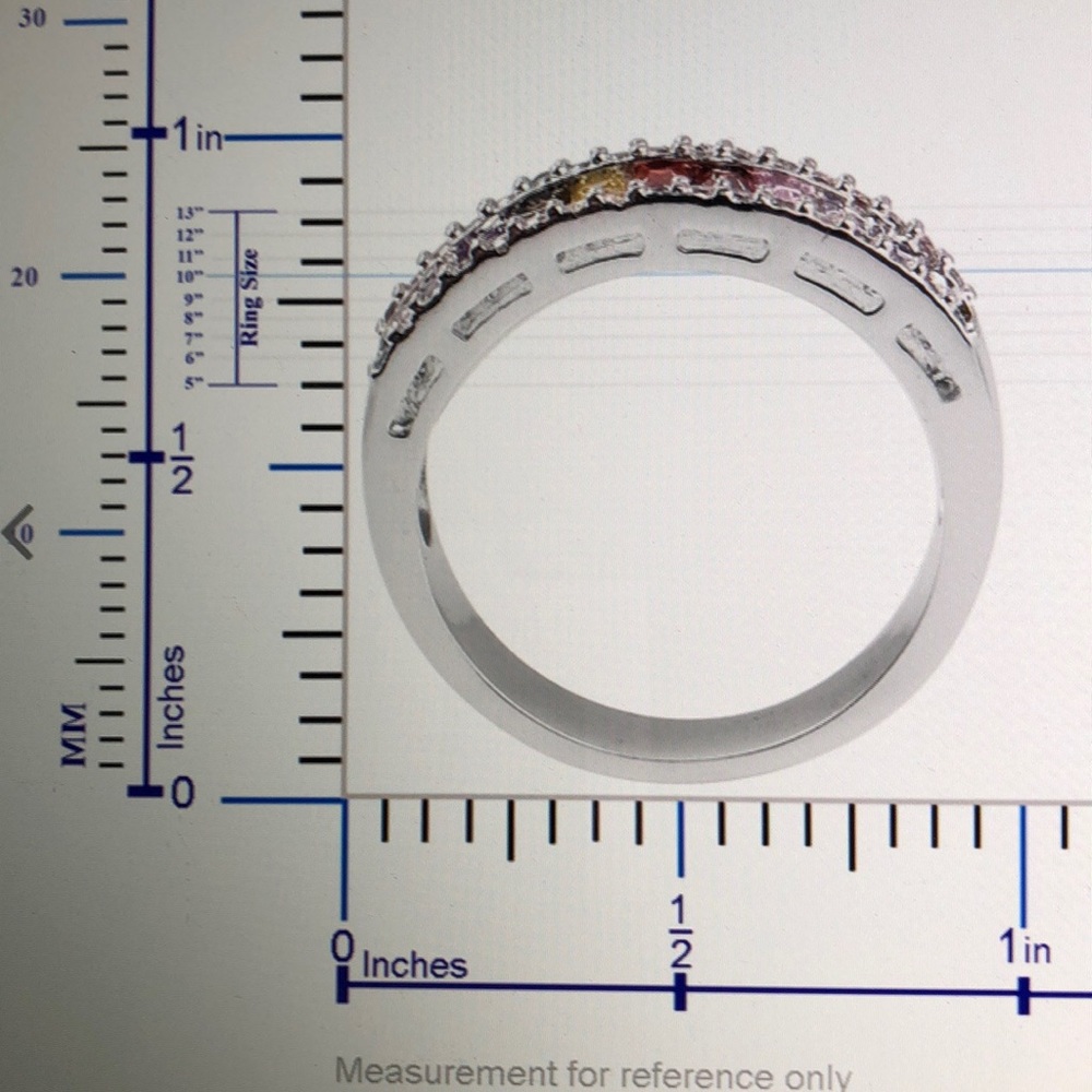 ART DECO STYLE BAND RING - Picture 4 of 4